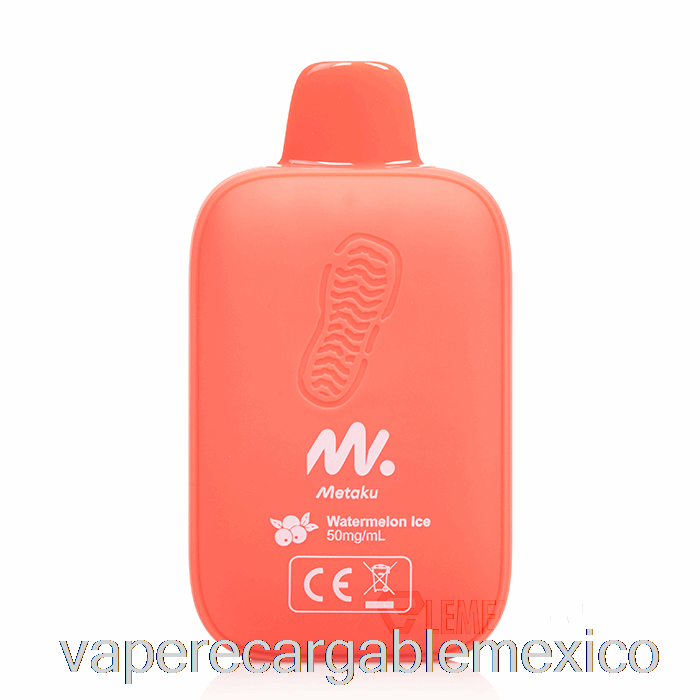 Vape Recargable Metaku Moonwalk 9000 Desechable Sandía Hielo